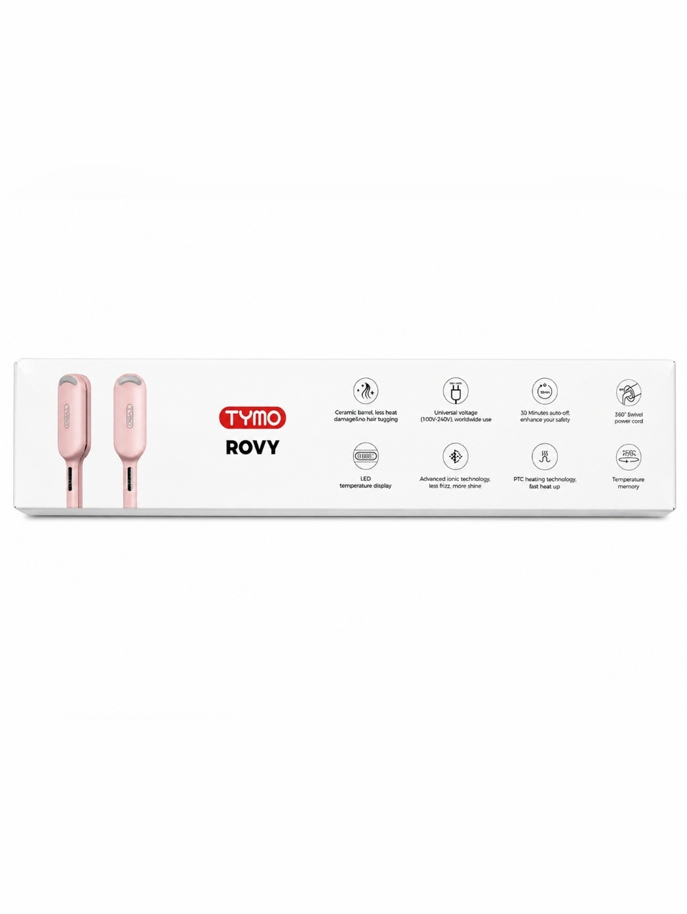 Tymo Pink Wave Curling Iron - Digital Display - Picture 2 of 3